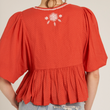 Load image into Gallery viewer, Popea Peplum - Red
