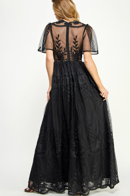 Elvina Maxi Dress - Black