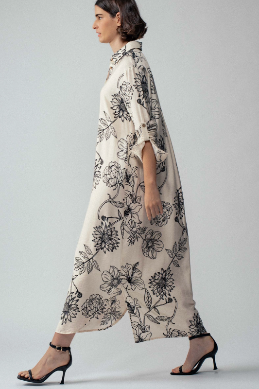 Cool Breeze Maxi Shirt Dress