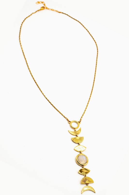 Moonstone Phase Necklace