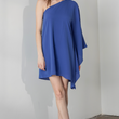 Load image into Gallery viewer, Cassie Shoulder Dress - Blue

