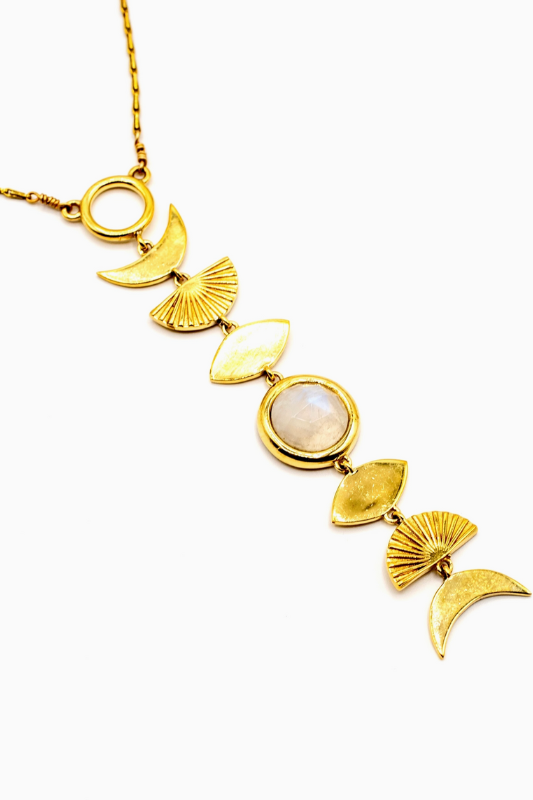 Moonstone Phase Necklace