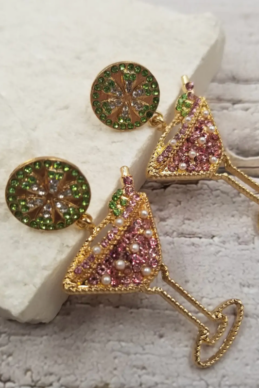 Martini Cocktail Earrings