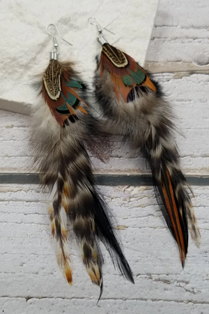 Boho Feather Earrings