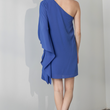 Load image into Gallery viewer, Cassie Shoulder Dress - Blue
