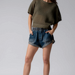 Load image into Gallery viewer, Just Relax Cuffed Shorts - Denim
