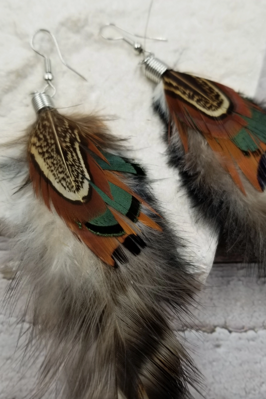 Boho Feather Earrings