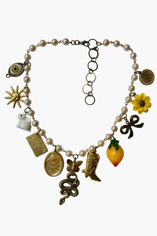 Rosary Charm Necklace