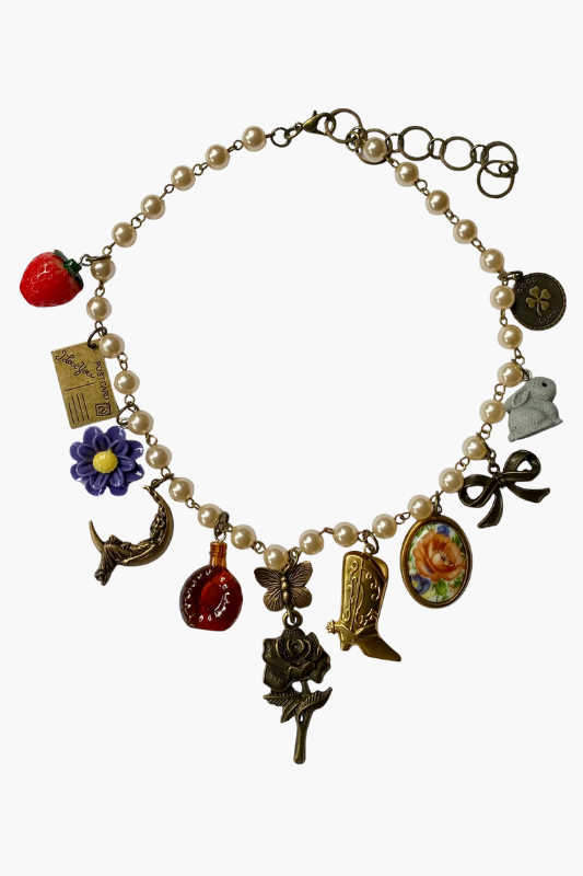 Rosary Charm Necklace