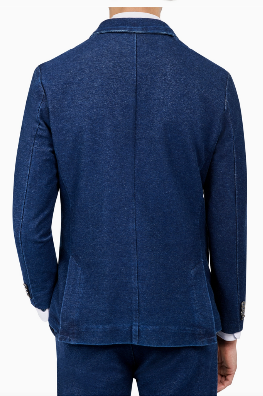 Indigo Knit Blazer