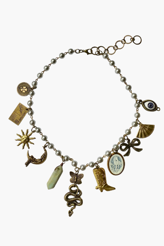 Rosary Charm Necklace