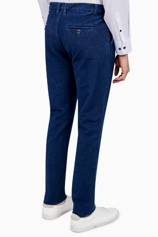 Indigo Knit Trouser