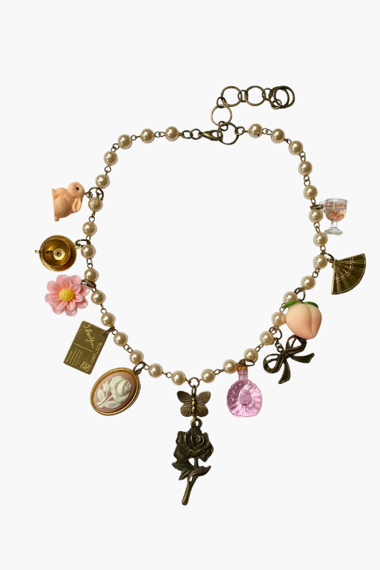 Rosary Charm Necklace