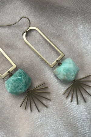 Amazonite Doorway Earrings