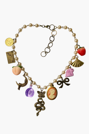 Rosary Charm Necklace