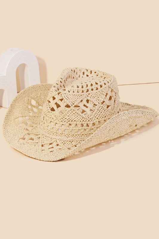 Western Straw Cowboy Hat