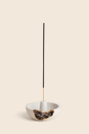 Smoky Quartz Incense Holder