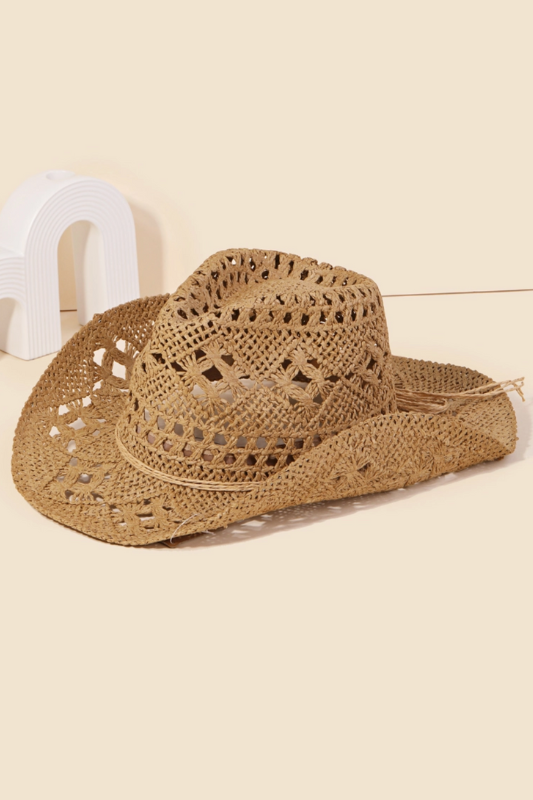 Western Straw Cowboy Hat