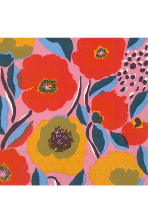 Marimekko Rose Cocktail Napkins