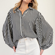 Load image into Gallery viewer, Rory Striped Top - Black
