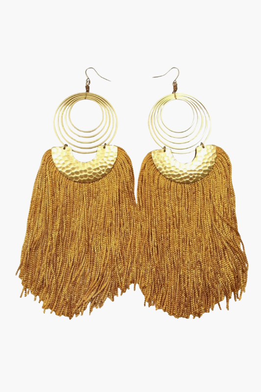 Tapestry Fringe Earrings