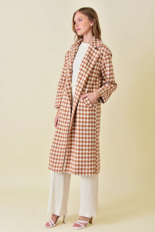 Alex Houndstooth Coat