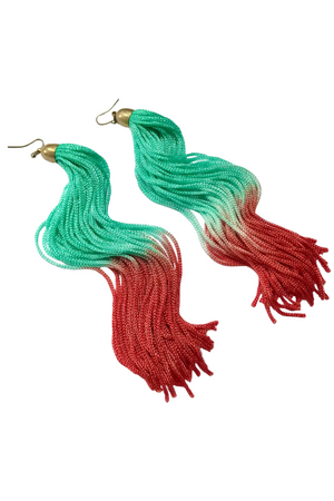 Sea Breeze Tassel Earrings