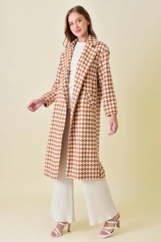 Alex Houndstooth Coat