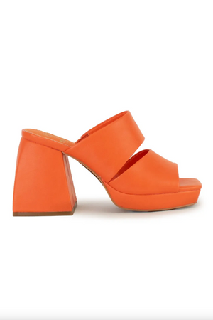 Lucy Block Heels - Orange