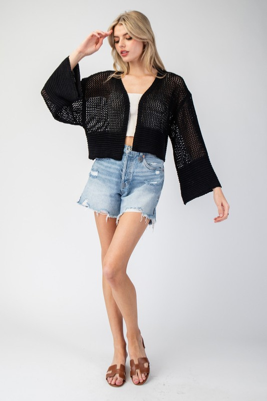 River Knit Cardigan - Black