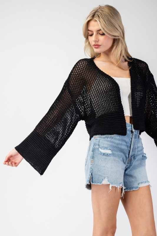 River Knit Cardigan - Black