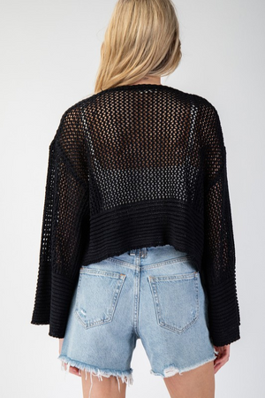 River Knit Cardigan - Black