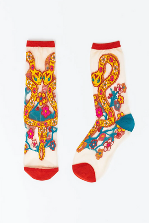 Year Of The Snake Sheer Socks