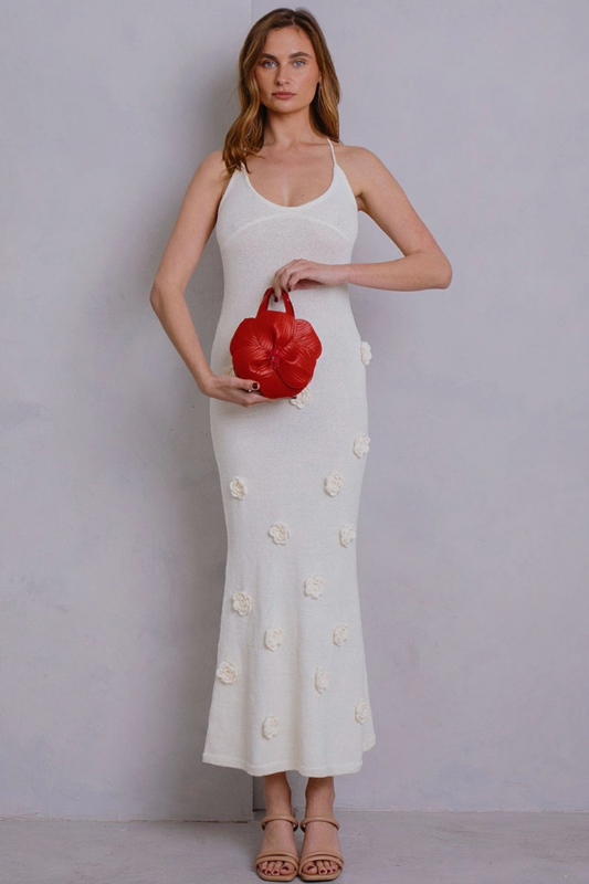 Monroe Flower Bag - Red