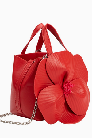 Monroe Flower Bag - Red