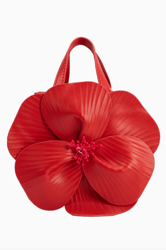 Monroe Flower Bag - Red
