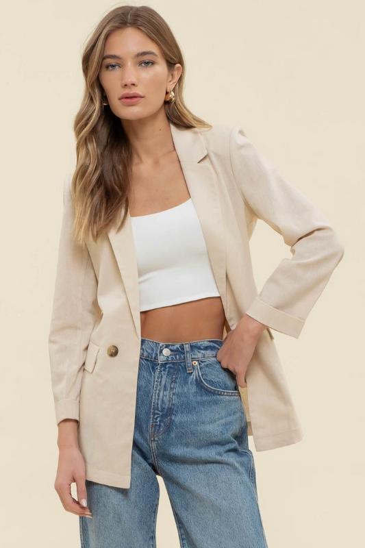 Nine to Five Blazer - Natural