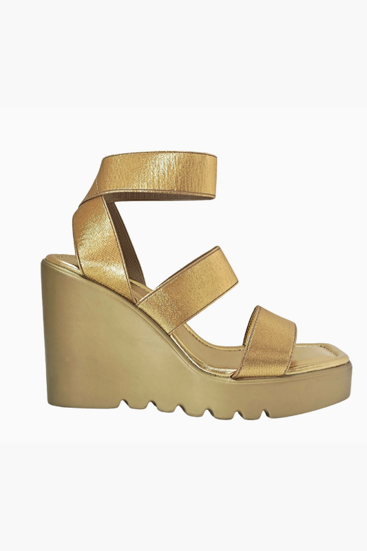 Paige Platform Sandal - Gold