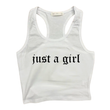 Load image into Gallery viewer, Just A Girl Tank - White
