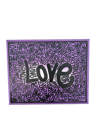 Renda Writer 8x10" Love Canvas