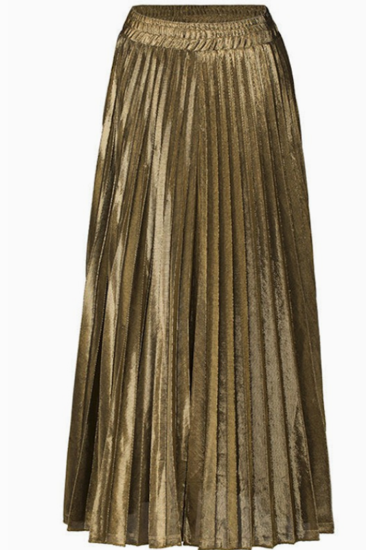 Addison Metallic Skirt - Gold