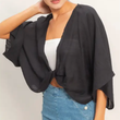 Load image into Gallery viewer, Mina Knot Top- Black
