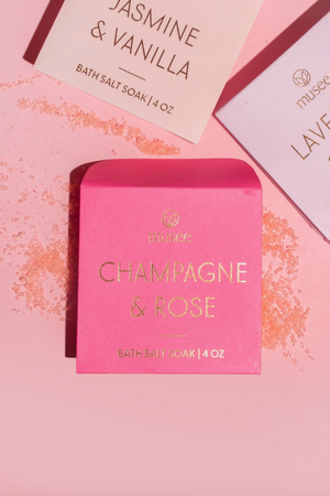 Mini Bath Salt Soak - Champagne & Rose