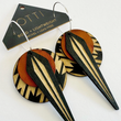 Load image into Gallery viewer, Naja Leather+Birch Earrings
