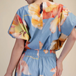 Load image into Gallery viewer, Blossom Crop Top- Blue
