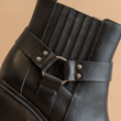 Load image into Gallery viewer, The Jayden Moto Bootie - Black

