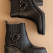 Load image into Gallery viewer, The Jayden Moto Bootie - Black
