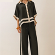 Load image into Gallery viewer, Carisa Contrast Top - Black
