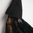 Load image into Gallery viewer, Blaire Lace Midi Skirt - Black
