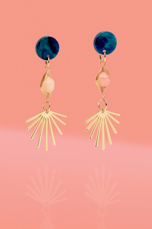 Midnight Three-Tier Dangles